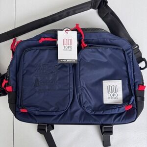 Topo Designs Global Briefcase Backpack Navy/Navy Shoulder Laptop Bag NWT